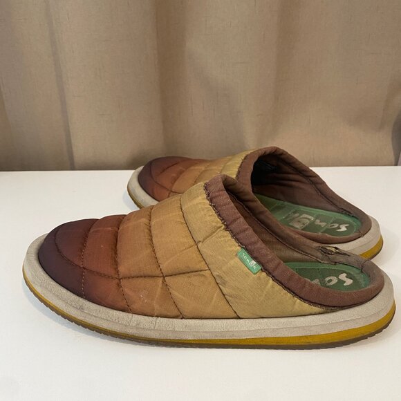Sanuk‎ Men’s Slippers Size 9 Quilted Gradient Comfort House Shoes - Picture 6 of 8